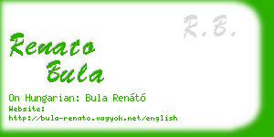 renato bula business card